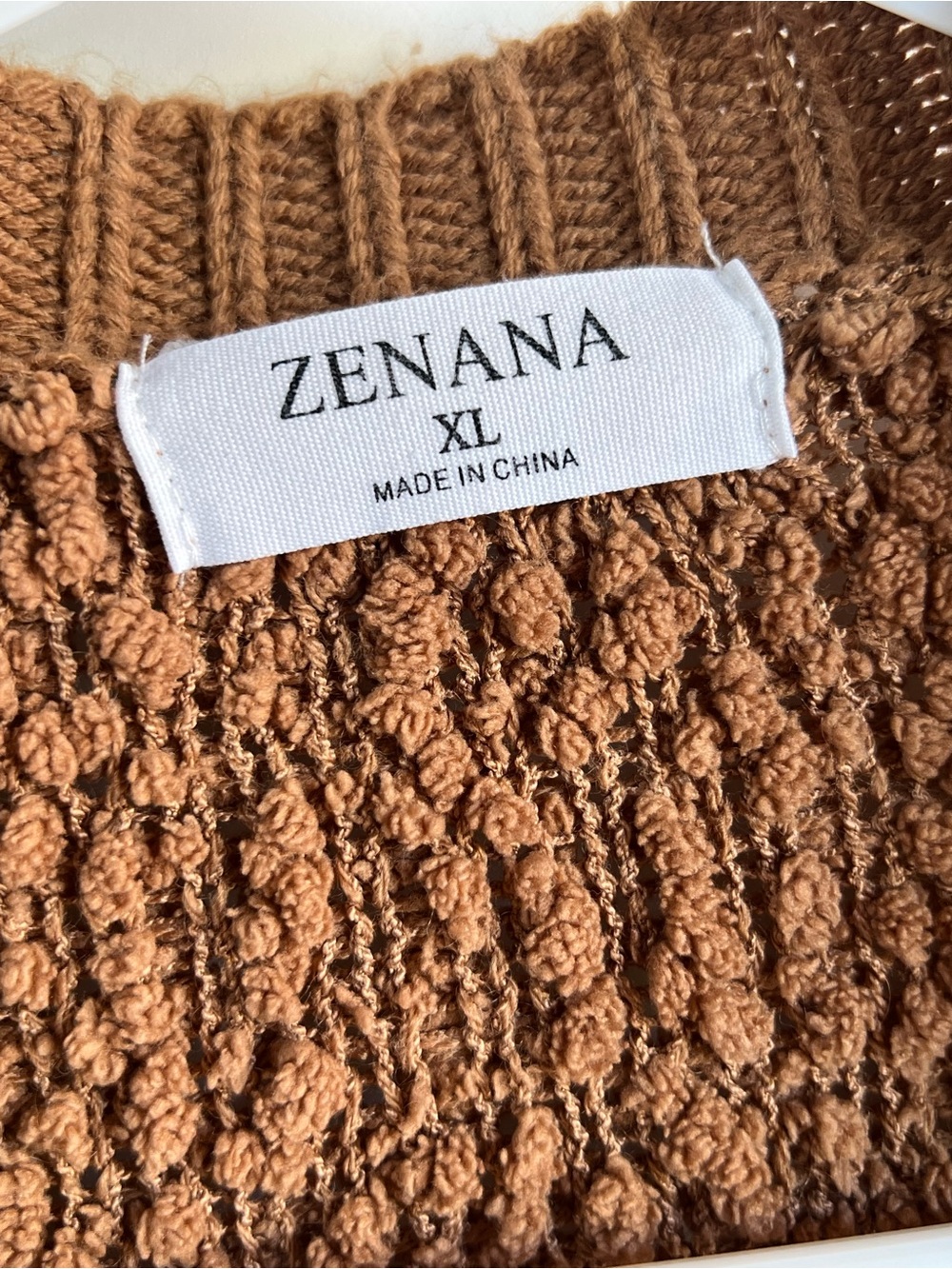 ZENANA open front popcorn knit cardigan sweater - Picture 2 of 3